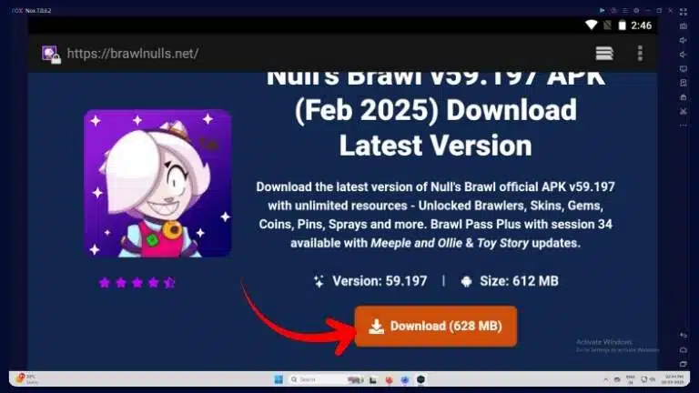 NoxPlayer Play Nulls Brawl